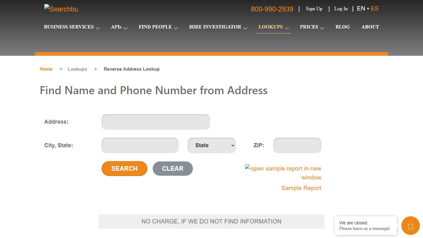 Reverse Address Lookup | Lookup Address Reverse | Searchbug